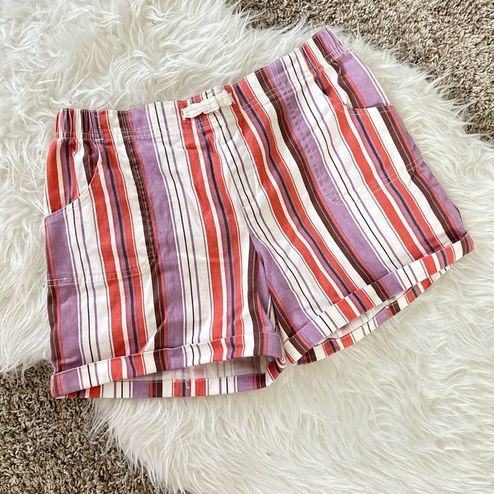 XXL Girl shorts, Multi-Colored Stripes